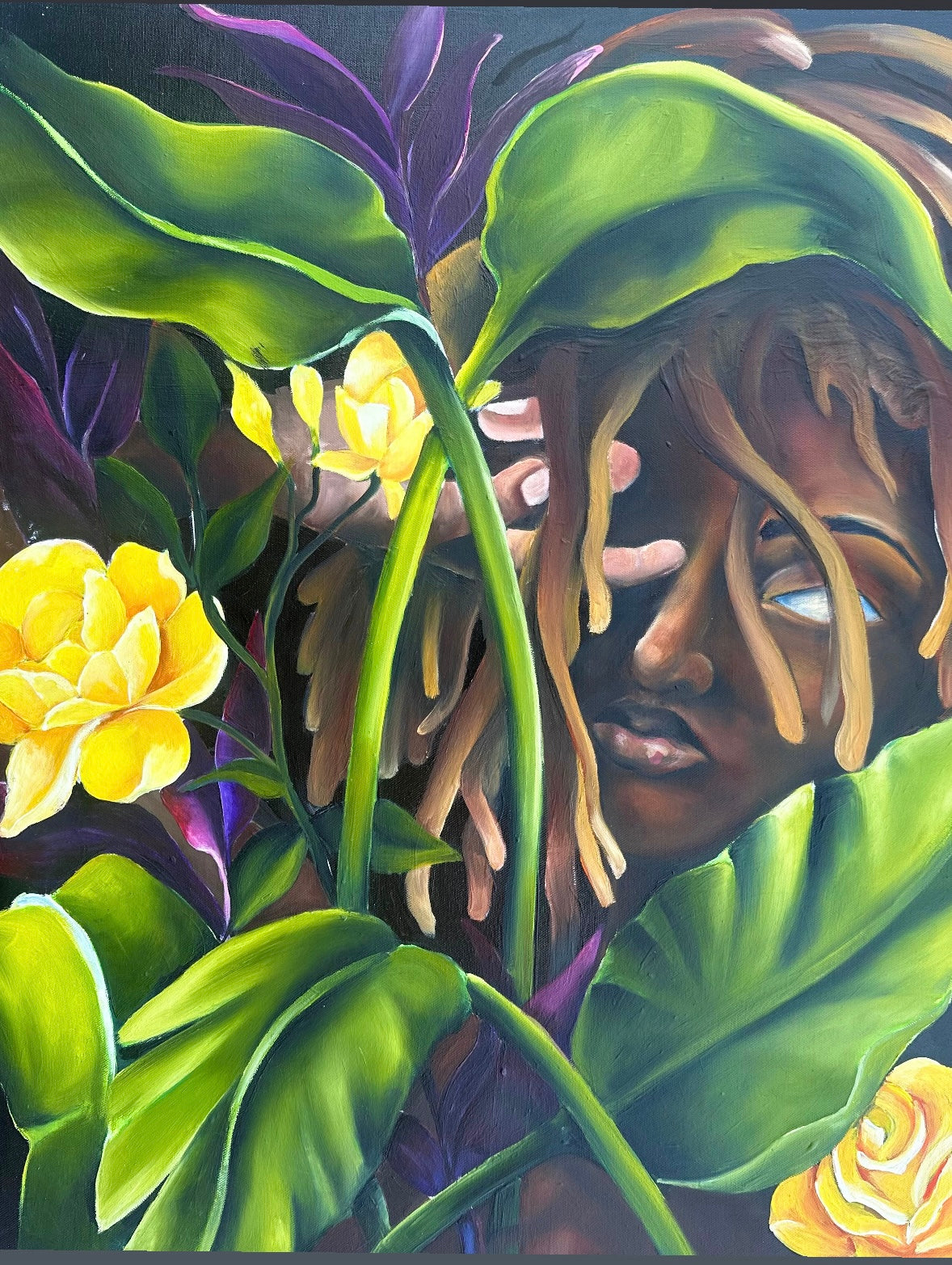 Hidden in Bloom 24x30in Original